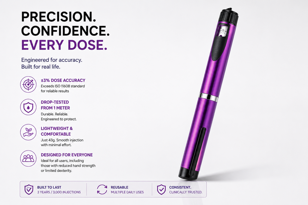Insulin pen device - Purple