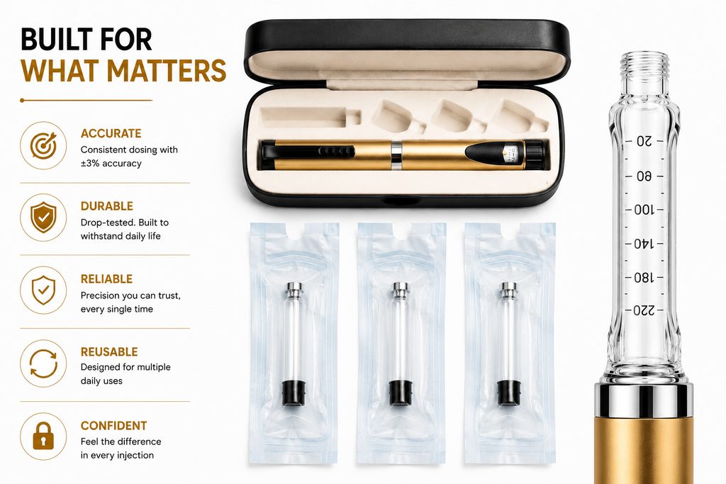 Insulin pen device - gold