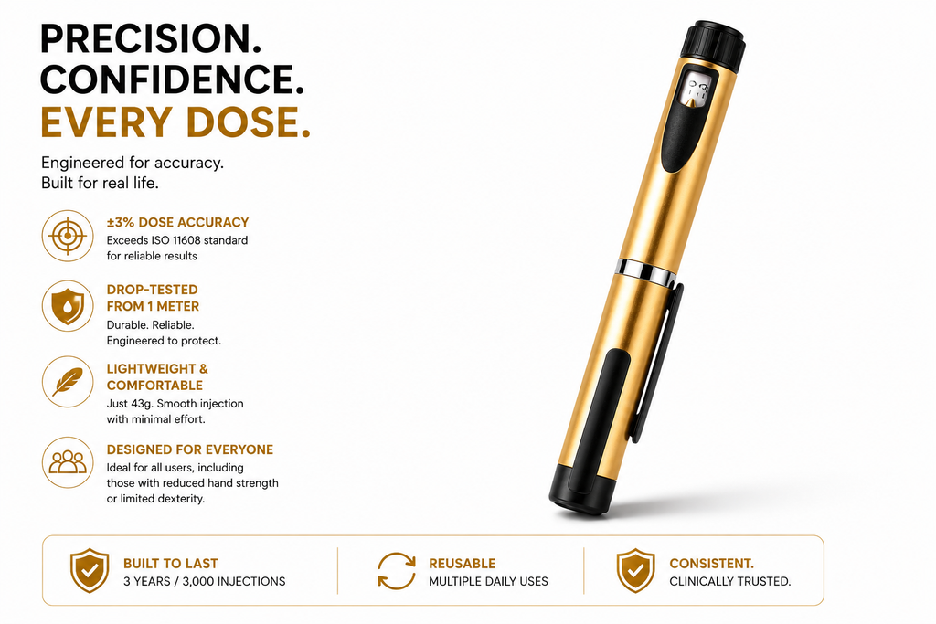 Insulin pen device - gold