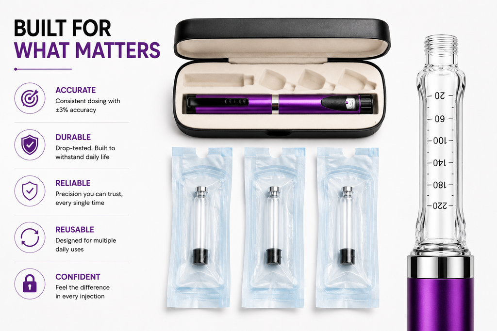 Insulin pen device - Purple